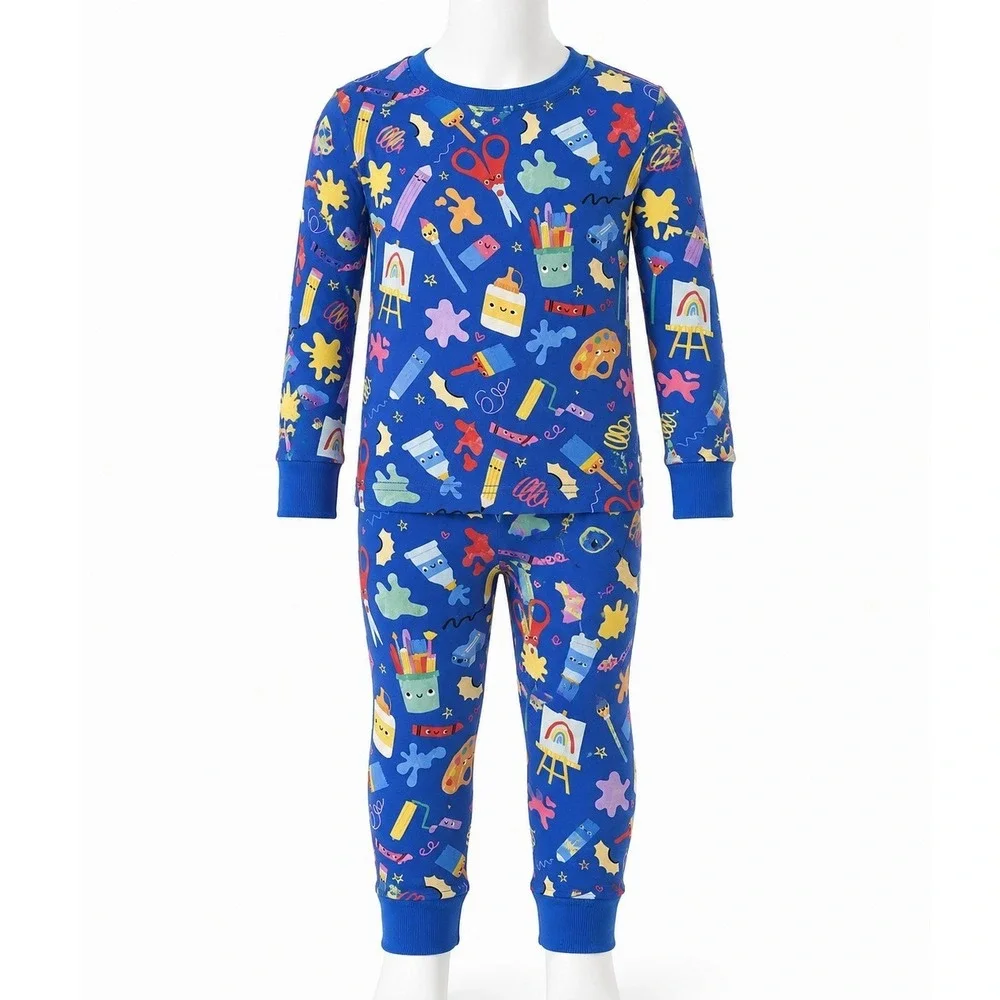 Little Sleepies Make And Create 4T Toddler Bamboo Pajama Set Unisex